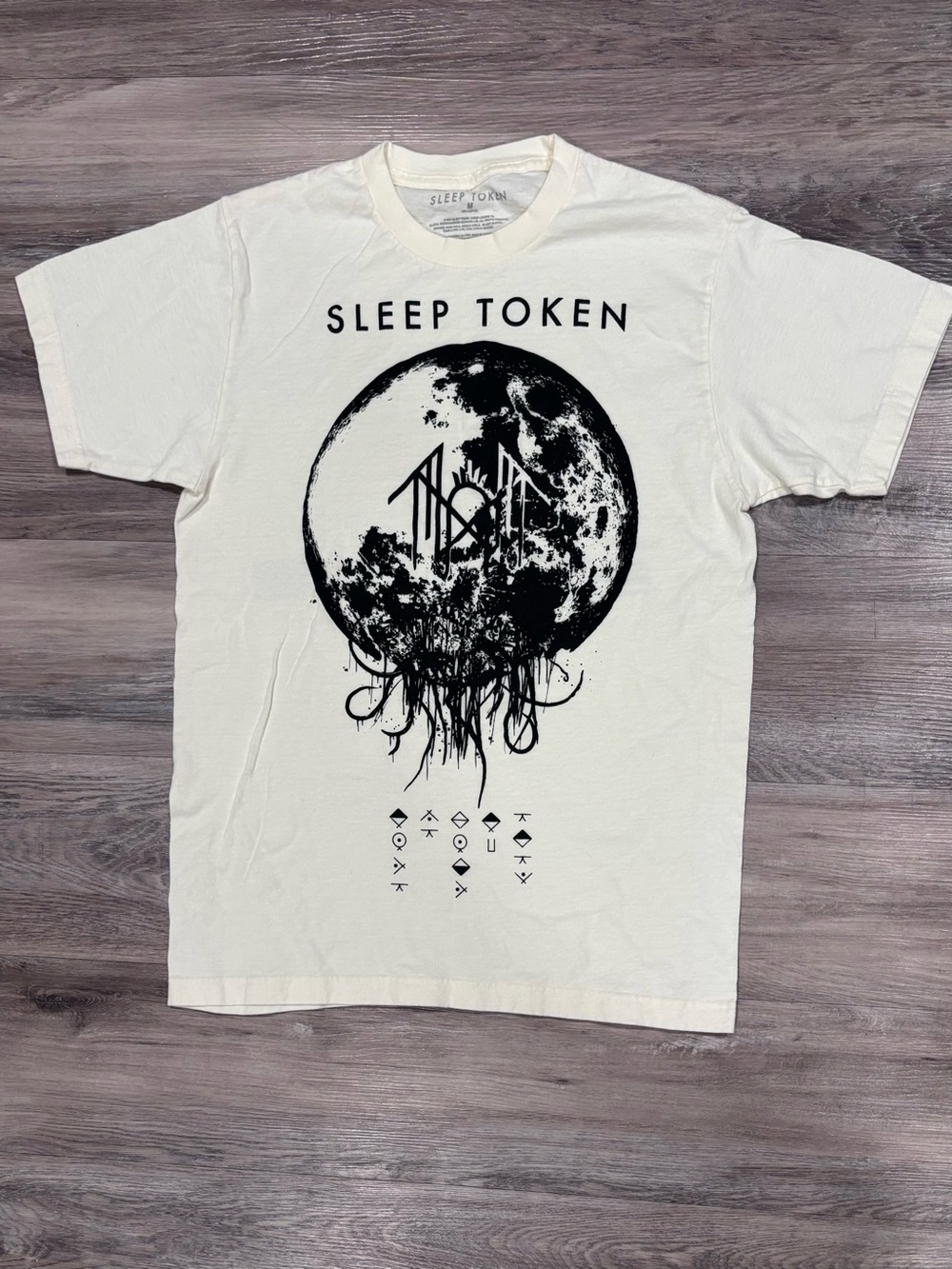 Sleep Token “Take Me Back To Eden” Tracklist T -Shirt  Size Medium Band Tee
